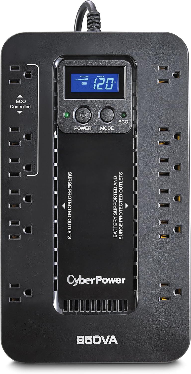 850VA/510W UPS System with 12 Outlets K9032
