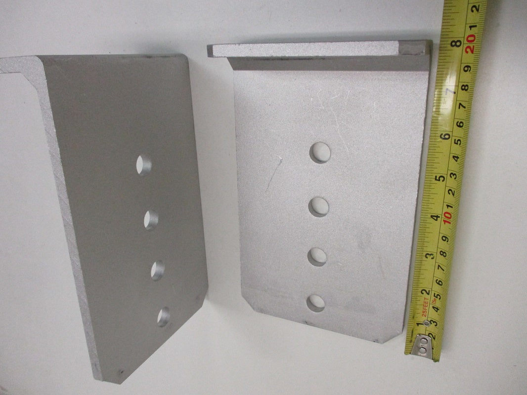 Vertical Pontoon Boat Trailer Bunk Bolster L Brackets 5" by 8" Aluminum W513