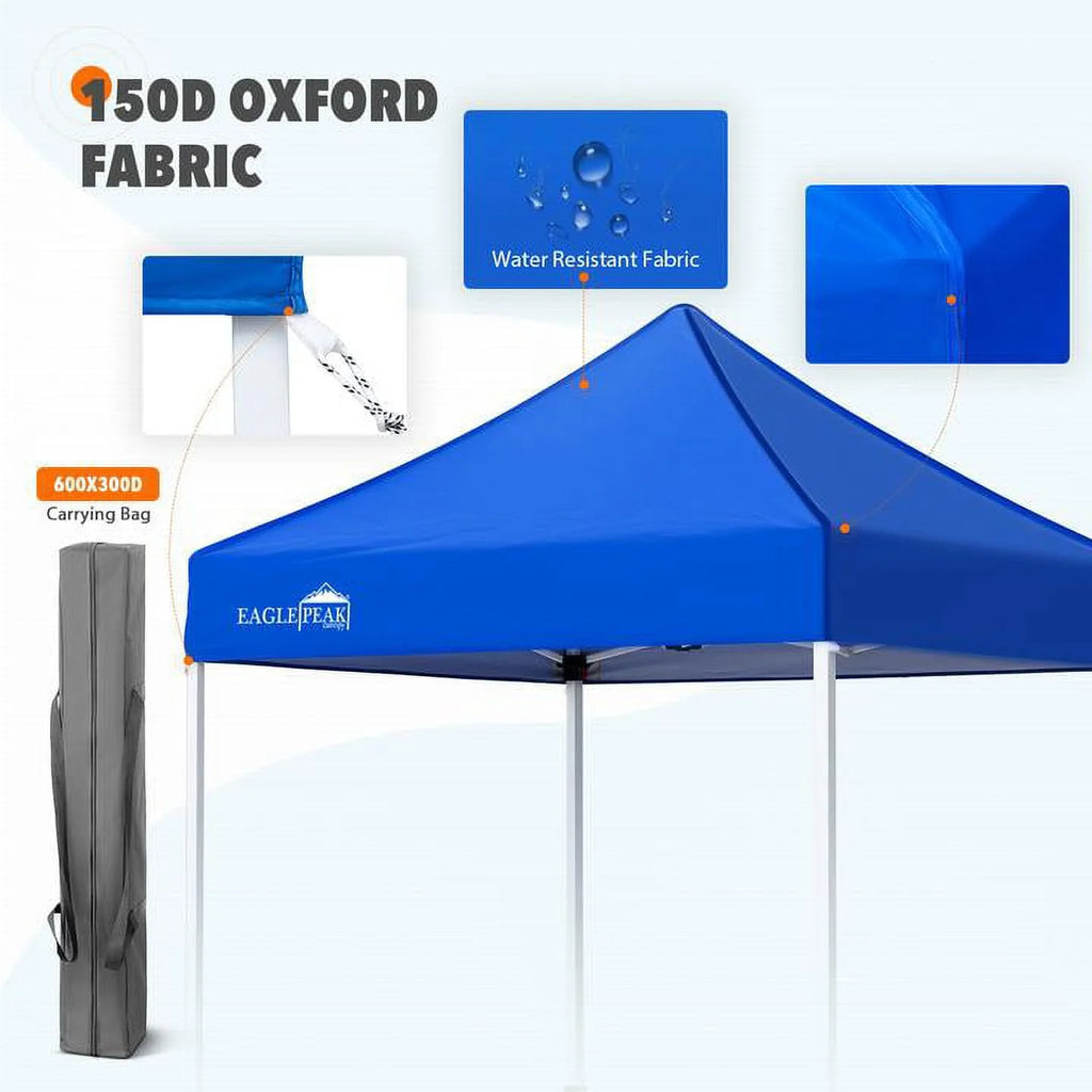 5x5ft Pop Up Canopy Tent Straight Leg Folding Shelter P73440