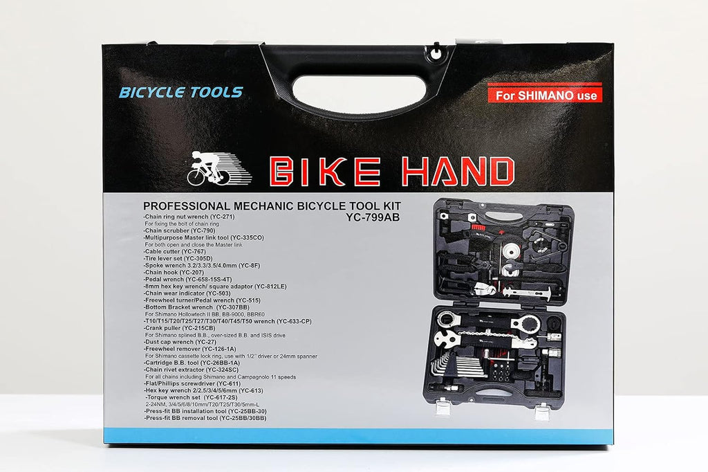 Bicycle Repair Tool Kit with Torque Wrench in Storage Case I150