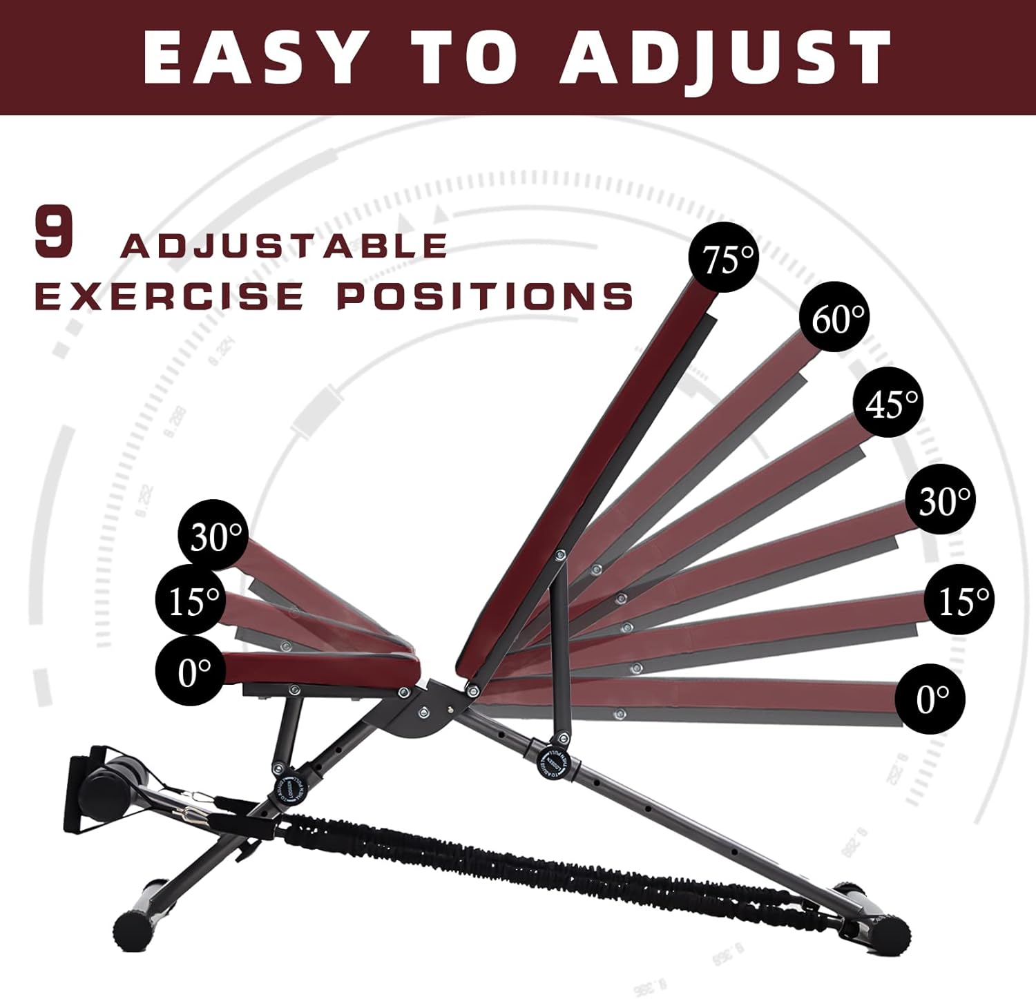 Adjustable Incline Decline Utility Exercise Bench K6876