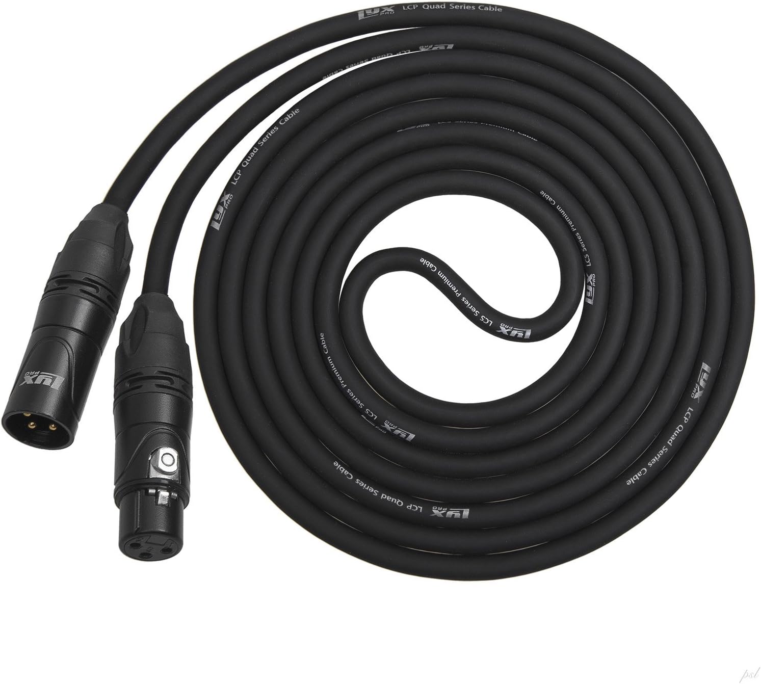 Black 100 ft XLR Microphone Cable P4773