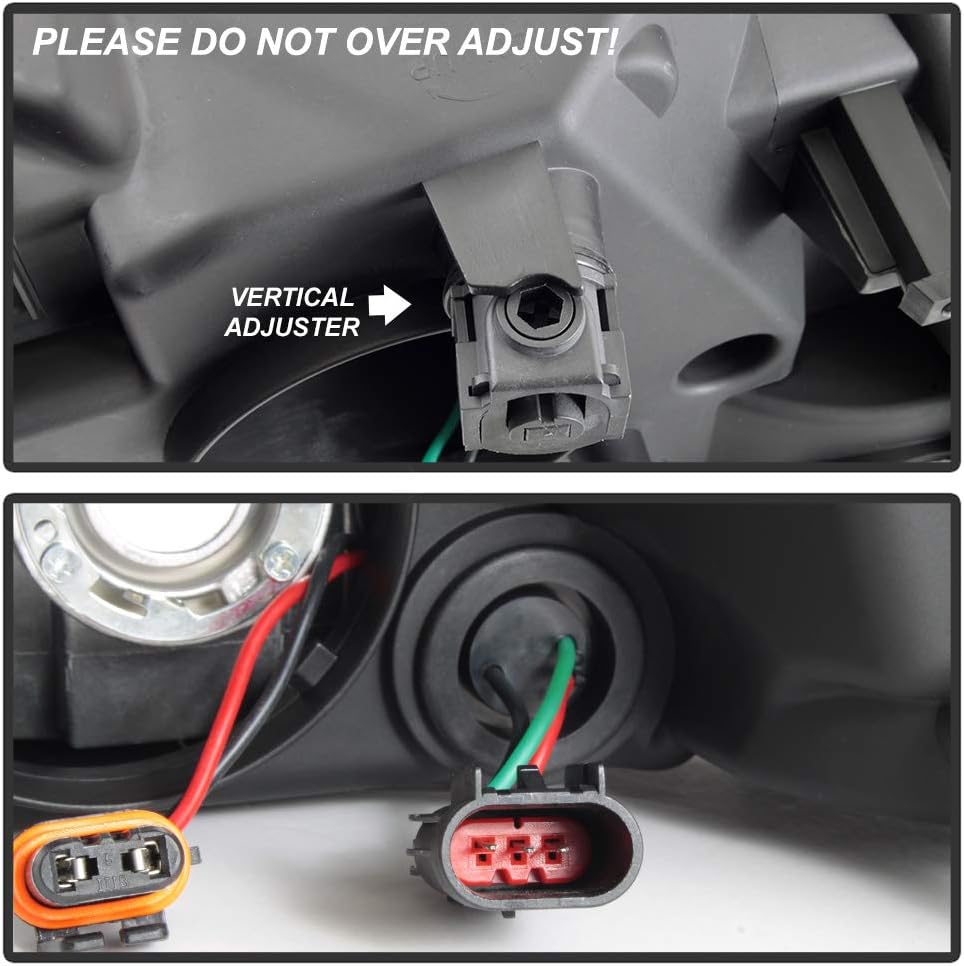 2009-2018 Dodge Ram 1500 2500 3500 Factory Quad Style Headlights Headlamps Assembly w/Bulbs Set Left+Right C598168