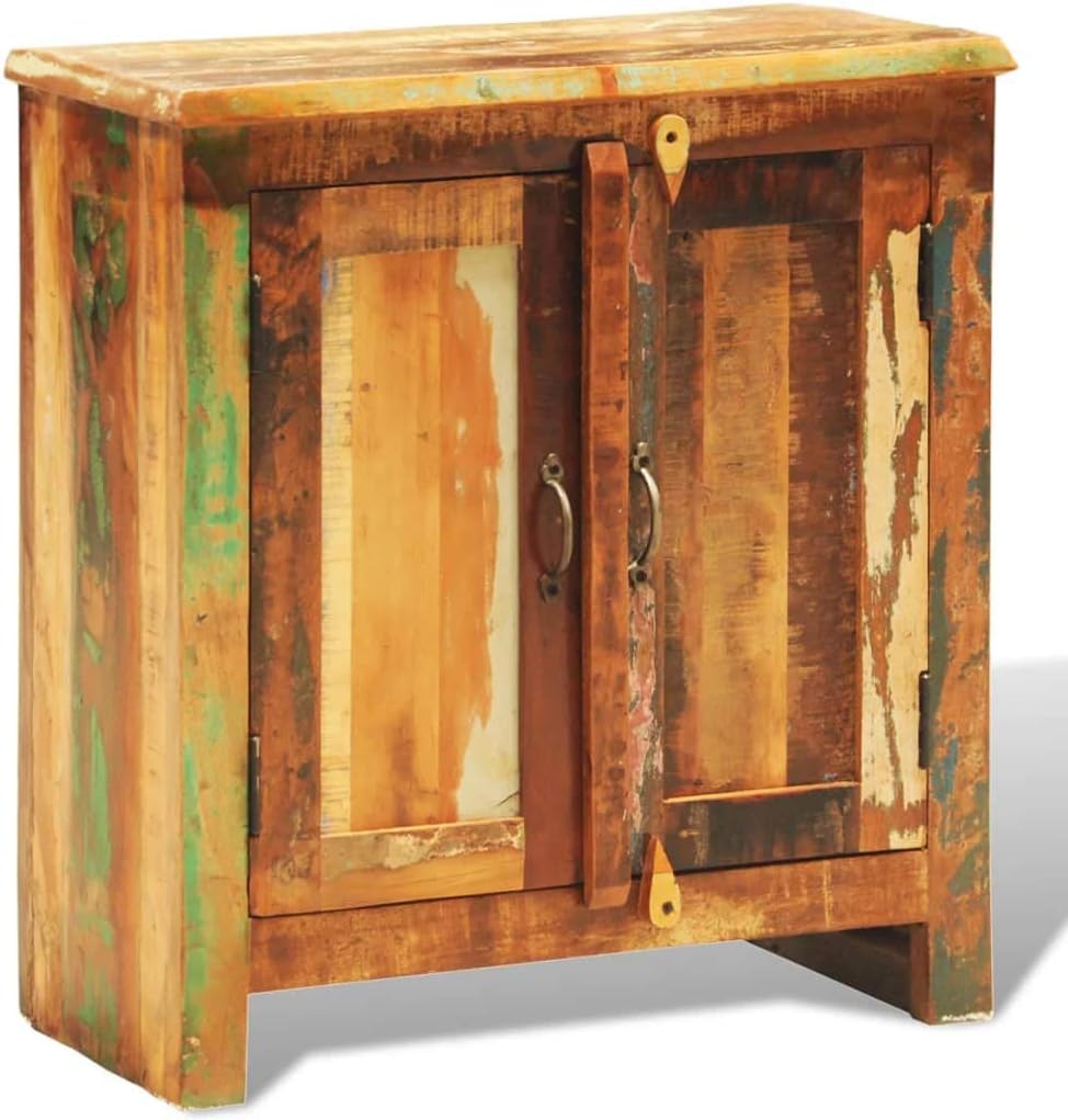 Reclaimed Solid Wood Cabinet with 2 Doors O407489