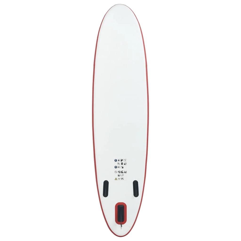 Red and White Inflatable Paddleboard Set H47415