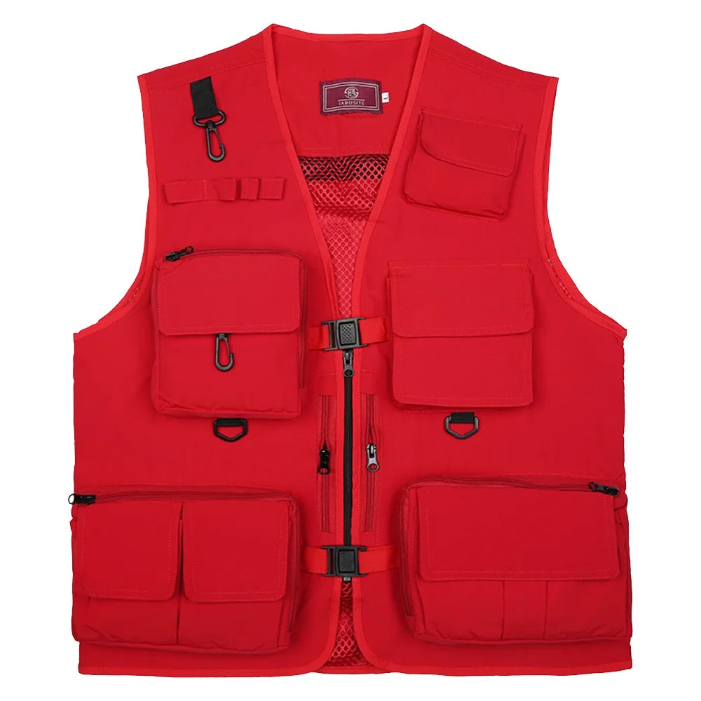 Fishing Photography Mesh Vest Multi Pockets Quick Dry E303596