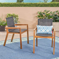 Acacia Wood and Mesh Dining Chairs (Set of 2) P2413