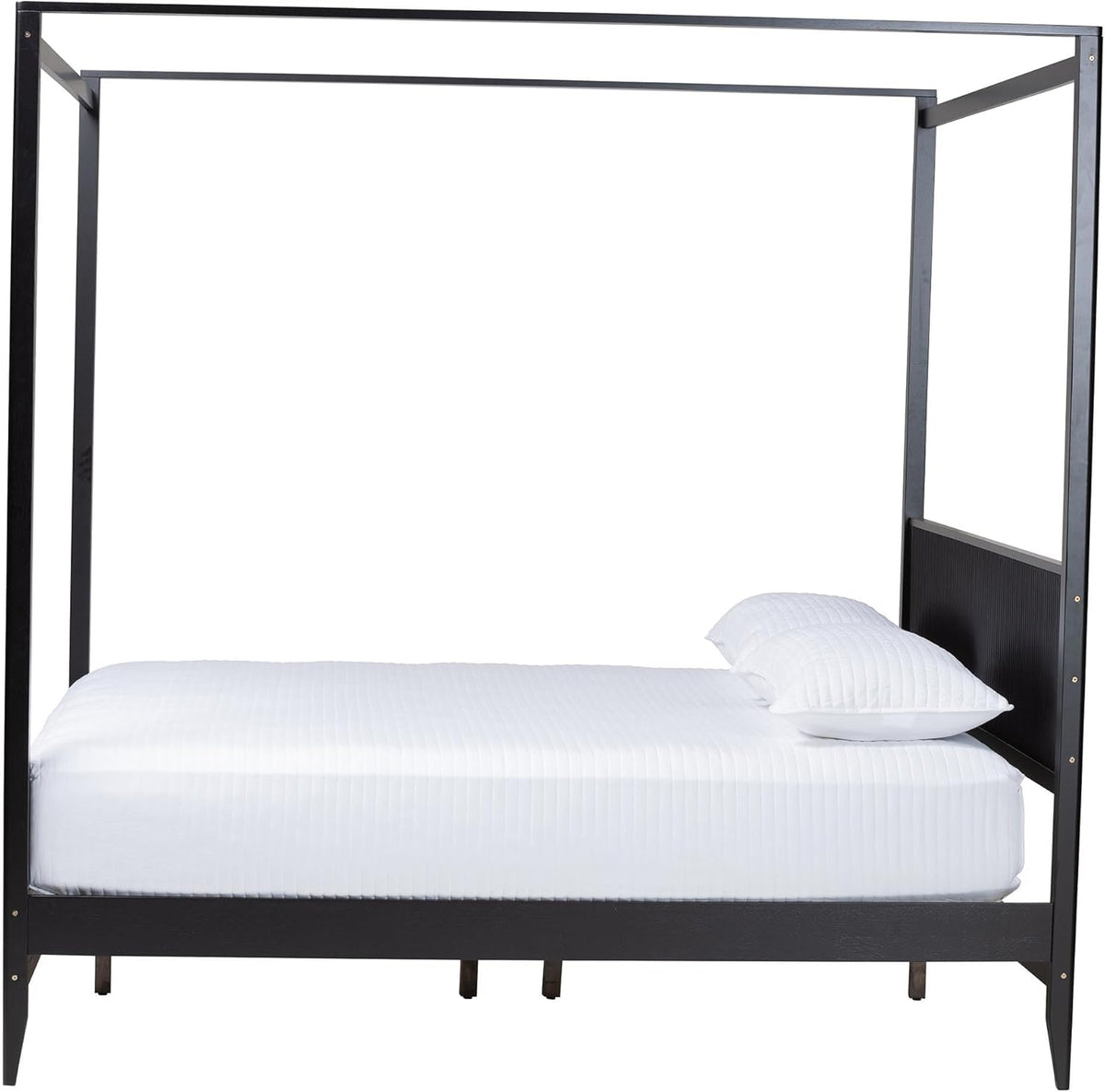 Black King Wood Canopy Bed X2157
