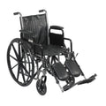 Silver Sport 2 Wheelchair Detachable Full Arms Elevating Leg Rests 16x22 Seat M468989