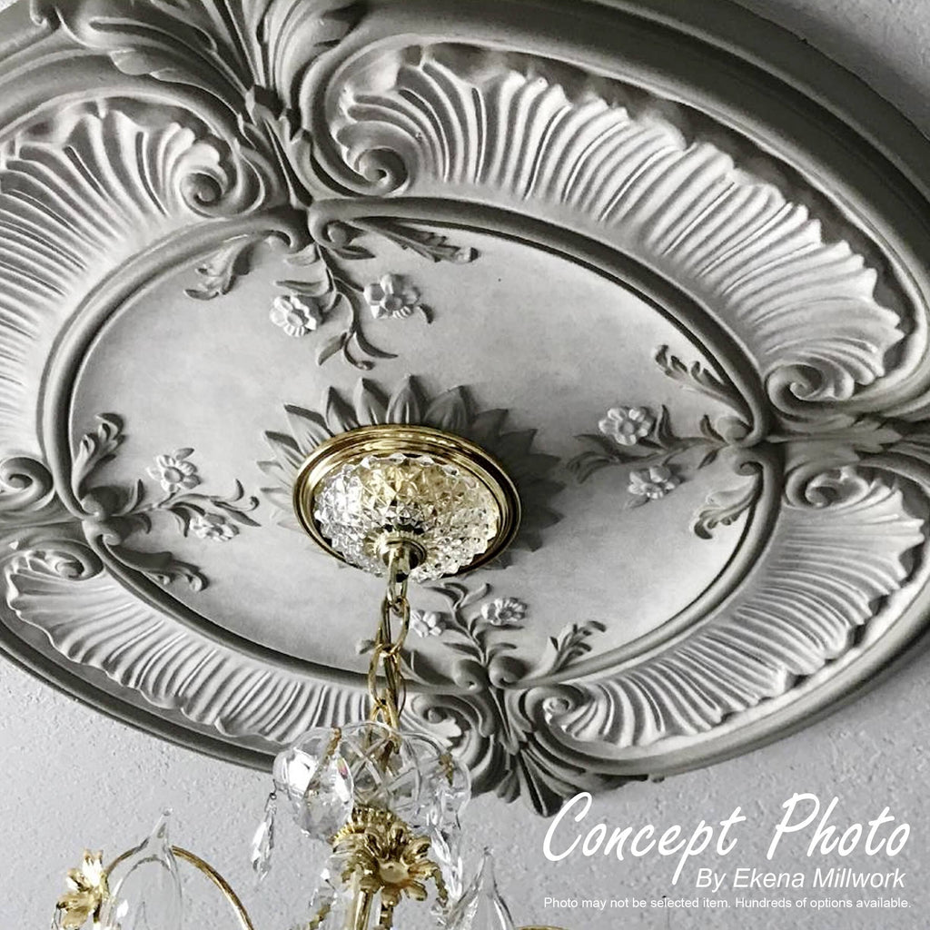 Oldham Ceiling Medallion, Hand-Painted Flash Copper D386387