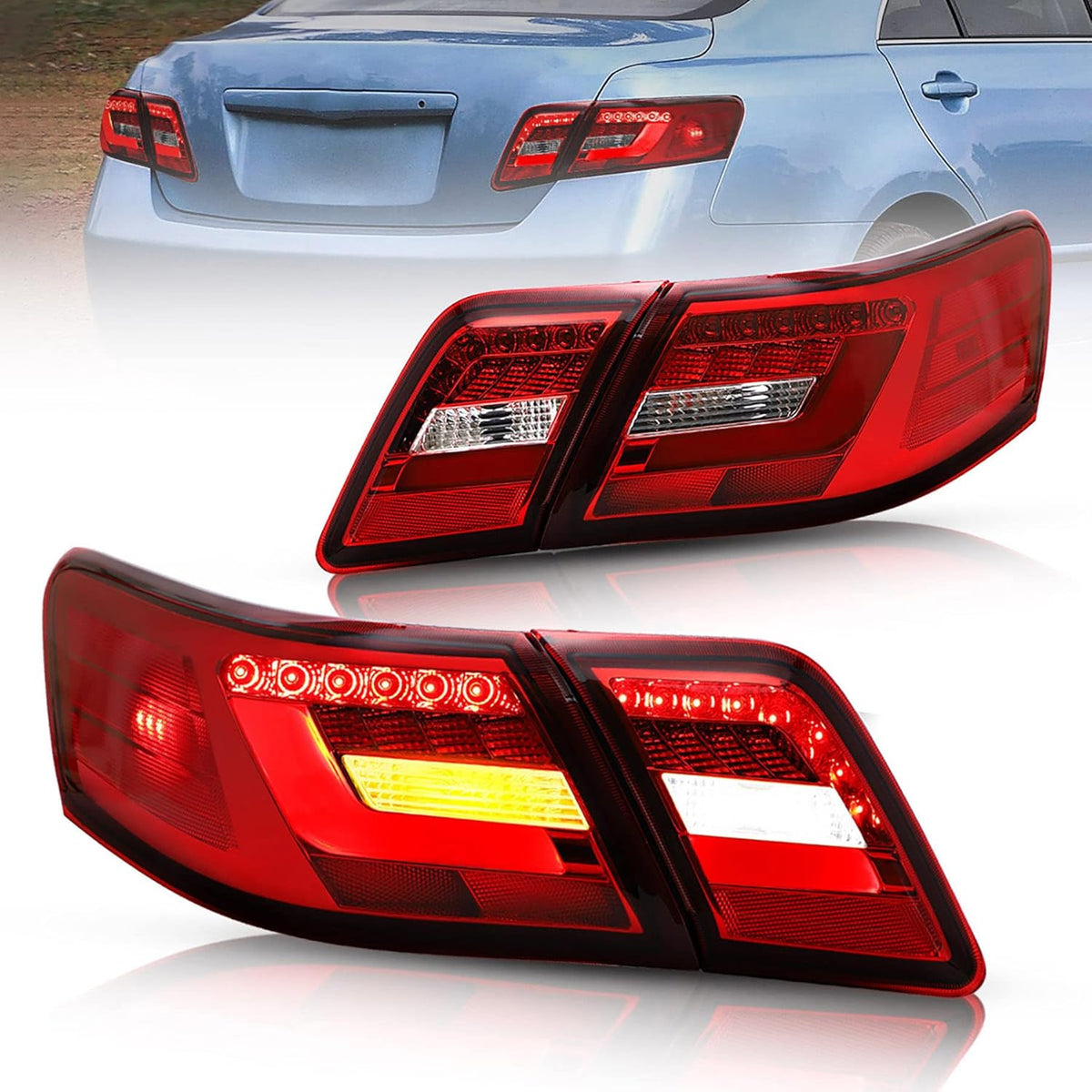 Smoke LED Tail Lights for Toyota Camry 2007-2011 B812618