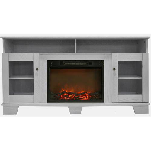 Cherry Electric Fireplace with Entertainment Stand I9433