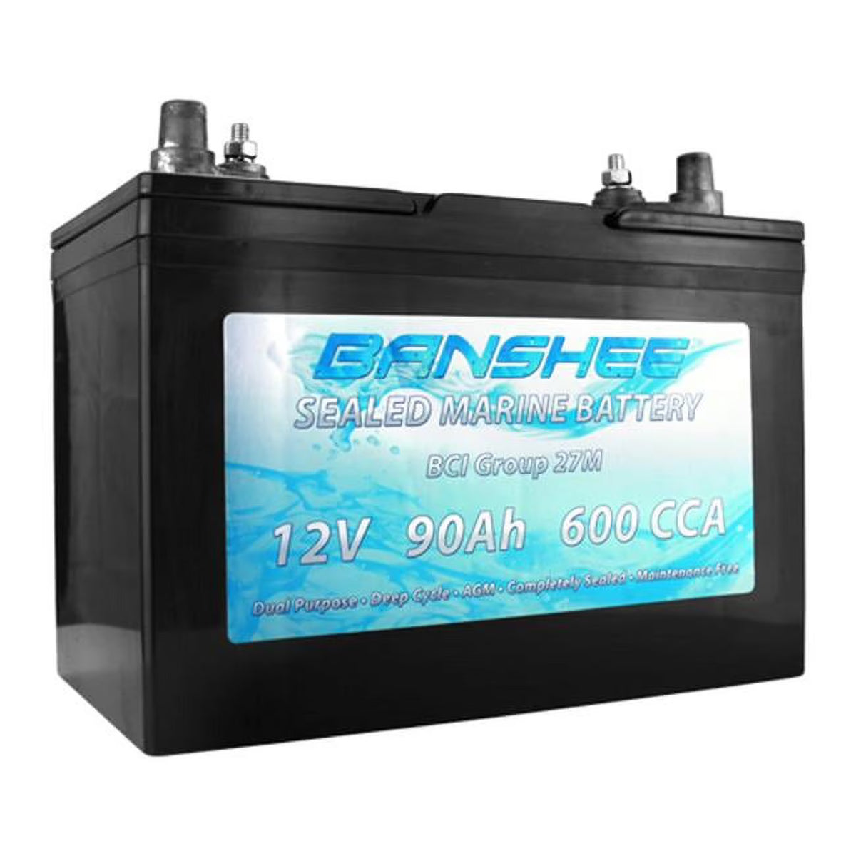Group 27 Sealed AGM Deep Cycle Marine Battery U286