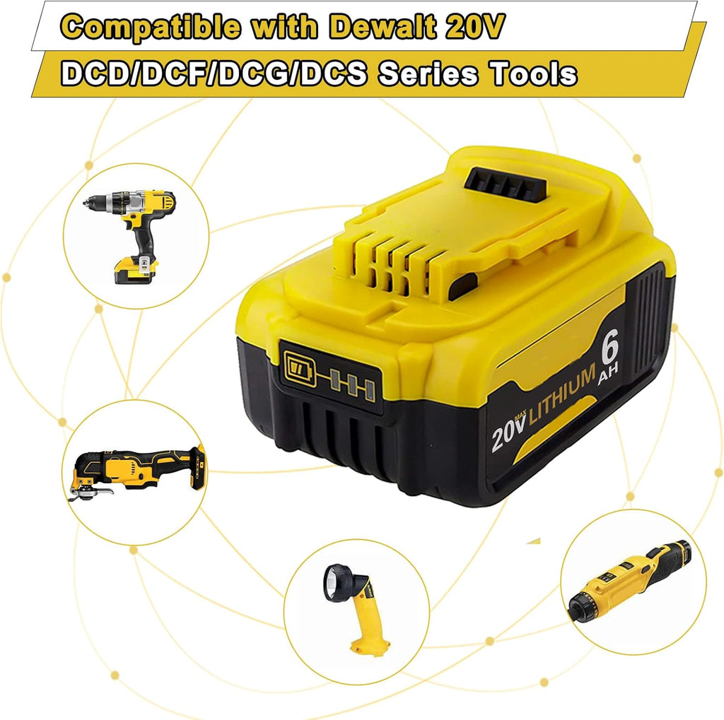 6.0Ah 20 Volt DCB206 Battery 4 Packs Z279597