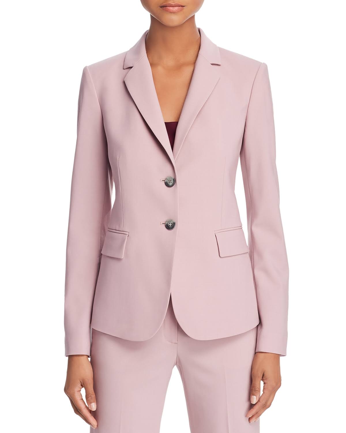 Red Stretch Wool Blazer T3612