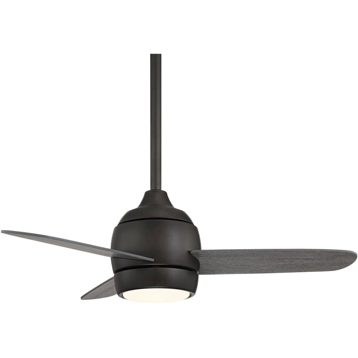 36x22 Outdoor Ceiling Fan with Light LED Dimmable Remote Oil Rubbed Bronze Gray Wood Damp Rated W218