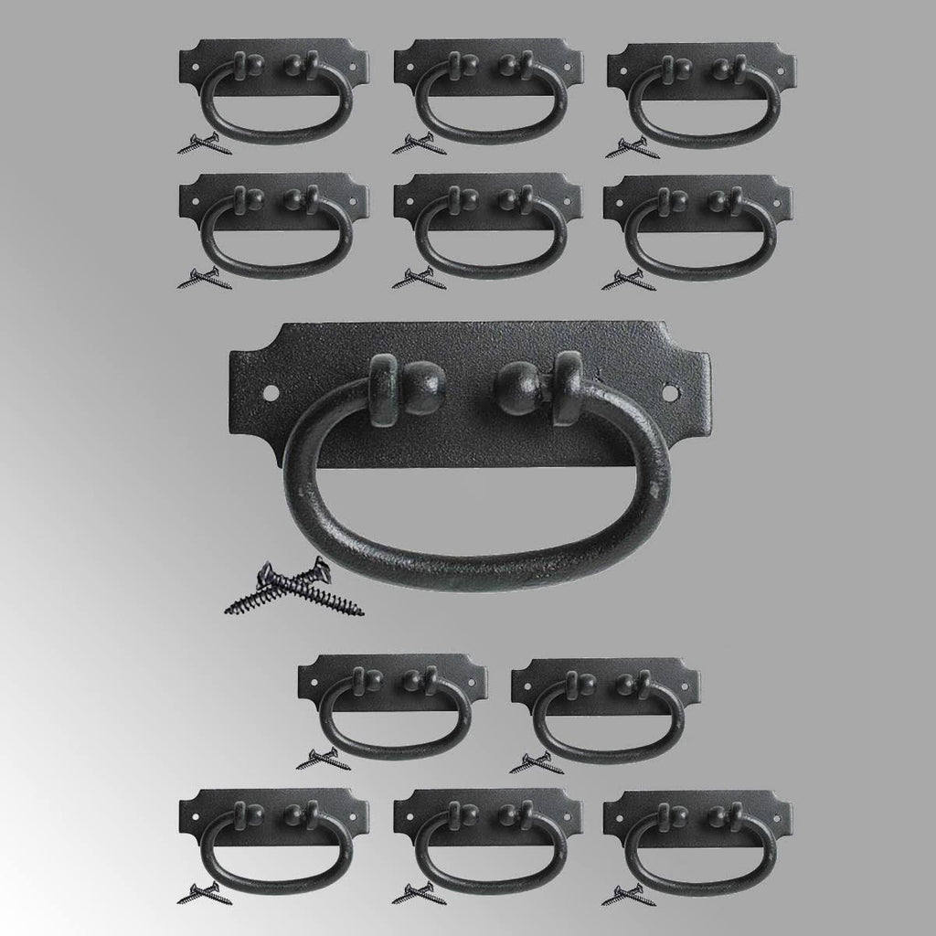 Black Wrought Iron Cabinet Pull H494615