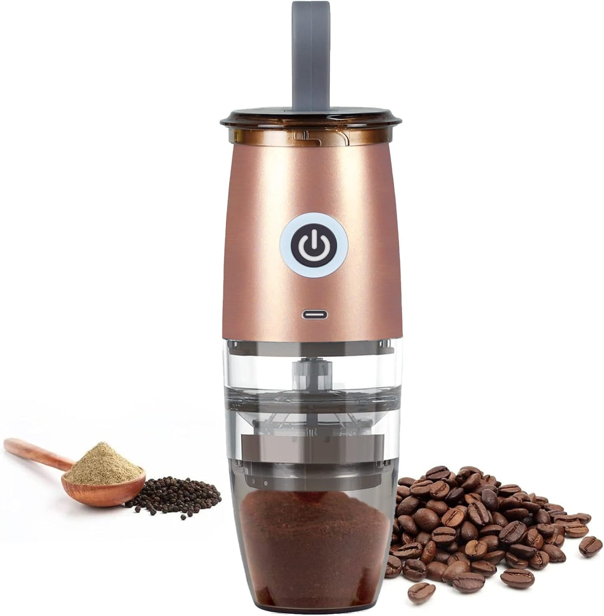 White Electric/Manual 2-in-1 Burr Coffee Grinder, Pack of 2 W42416