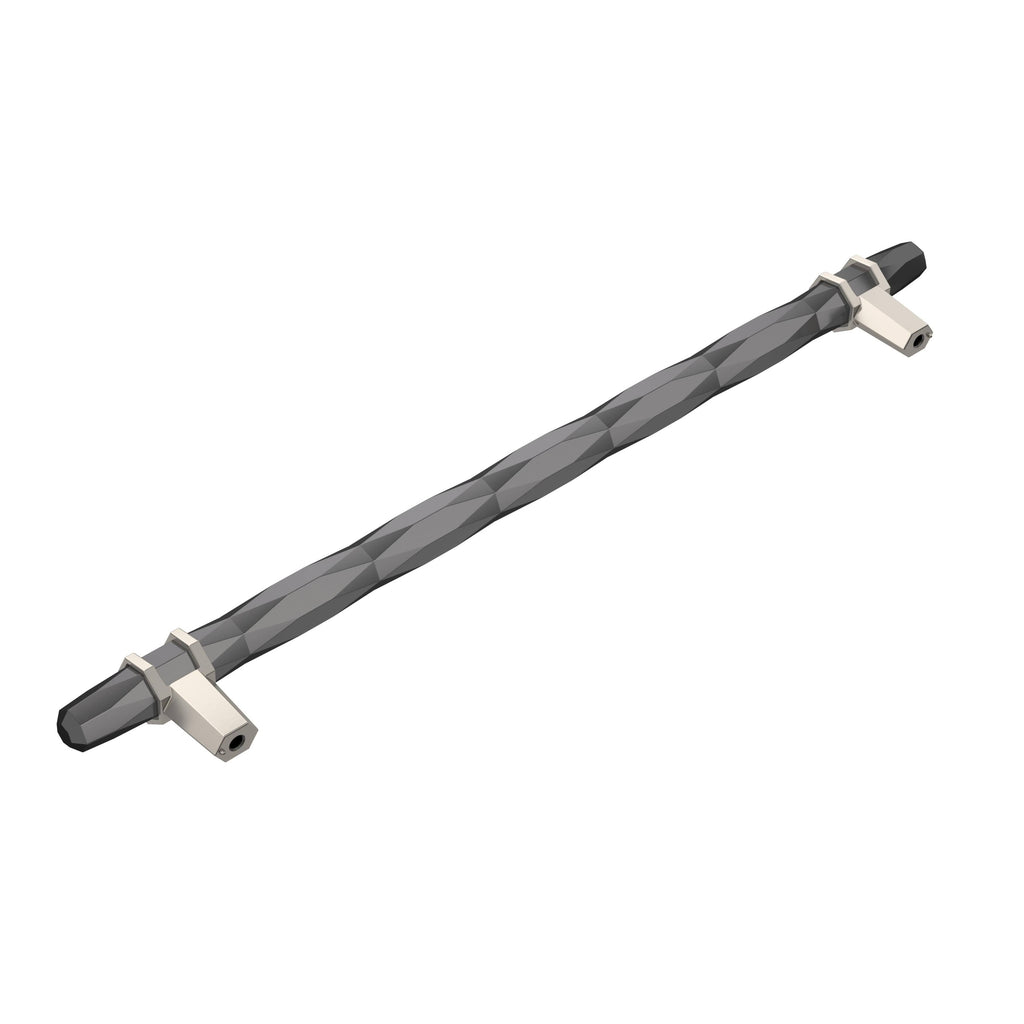 Black Chrome/Satin Nickel Cabinet Pull O709754