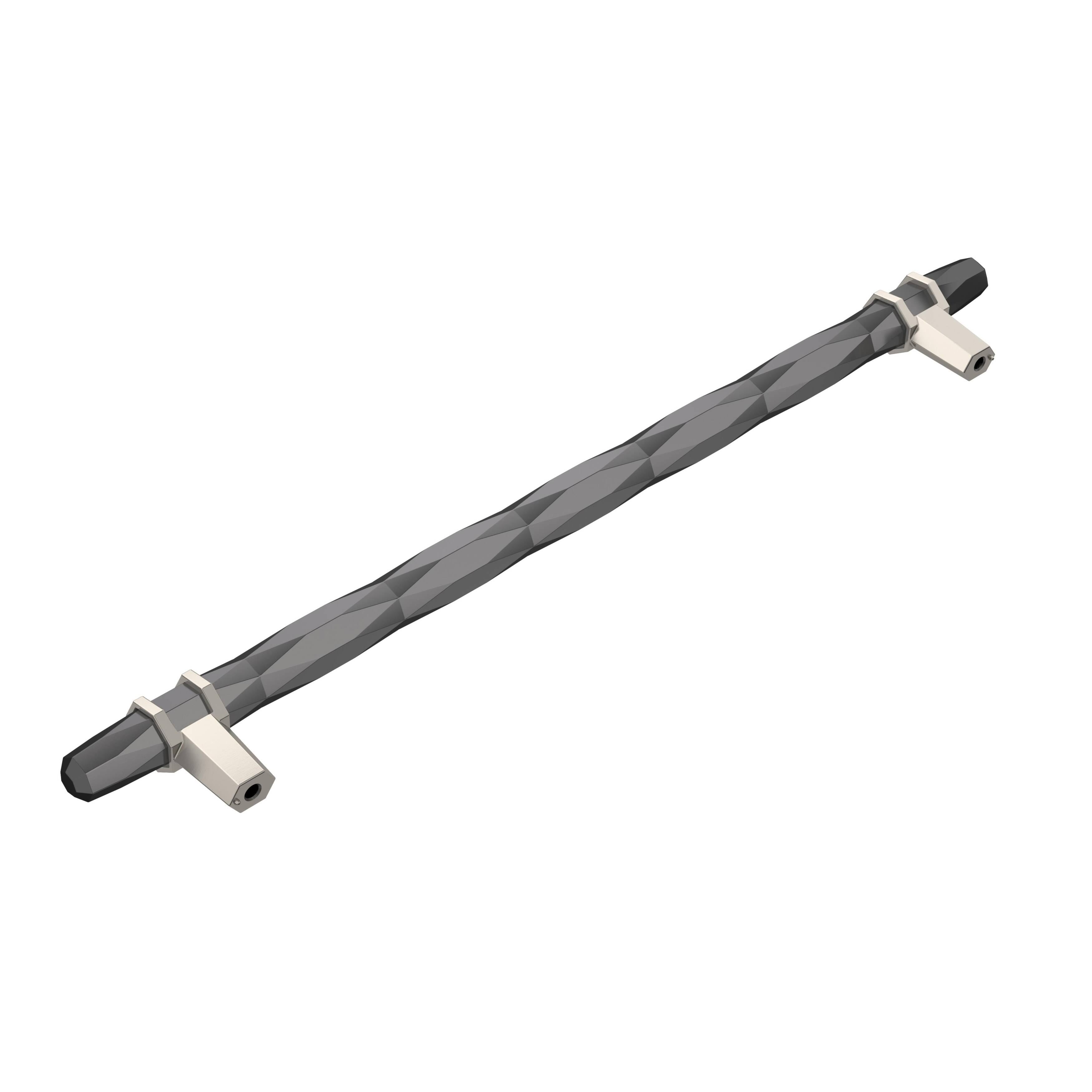 Black Chrome/Satin Nickel Cabinet Pull O709754