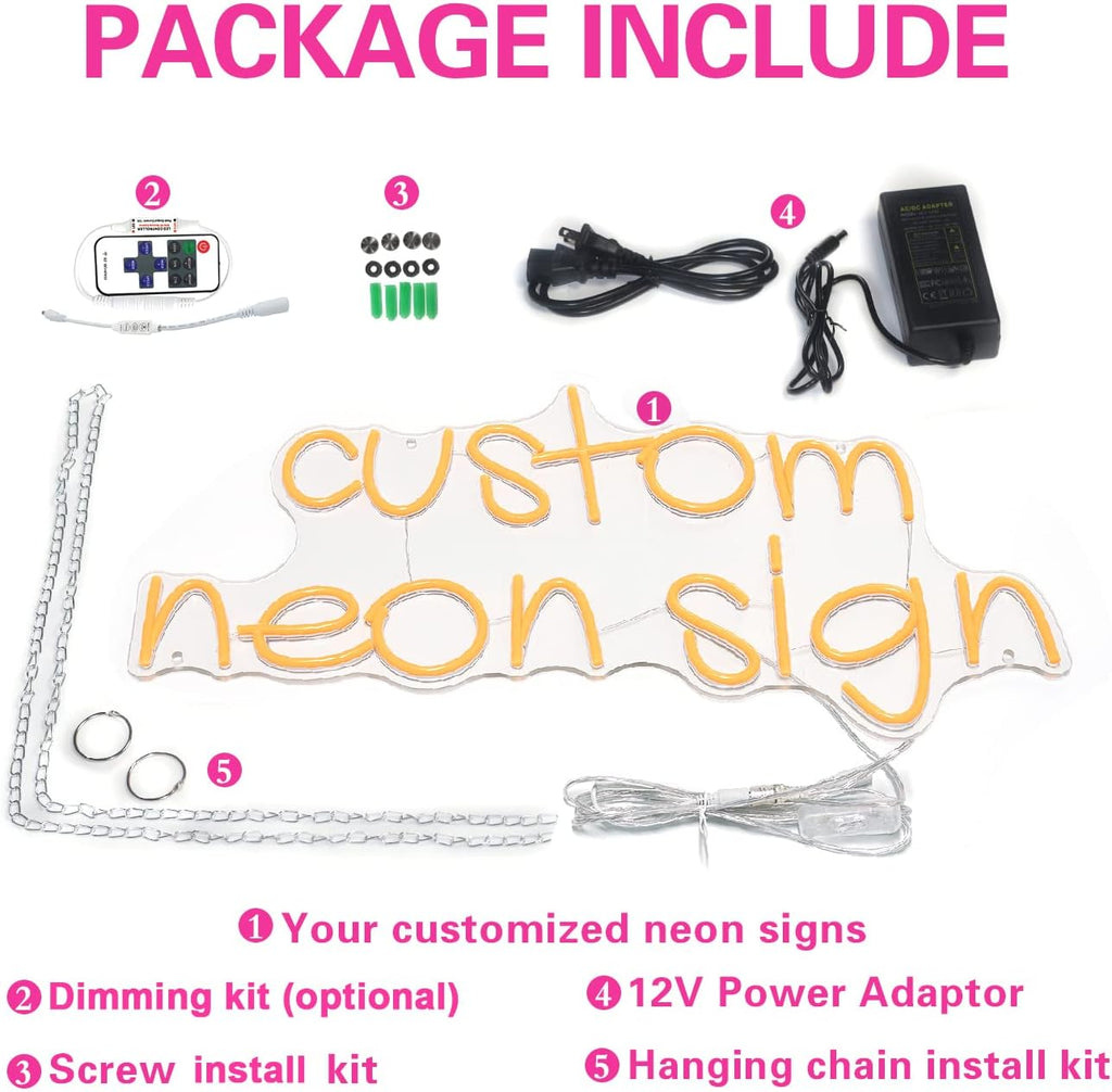 Custom Neon Signs Pack of 2 P856