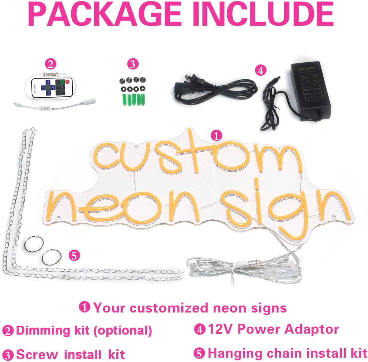 Custom Neon Signs Pack of 2 P856