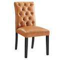 Tan Vegan Leather Dining Chair K312