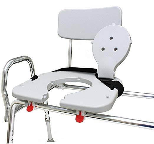 Sliding Transfer Bench with Cut-Out Swivel Seat S212362