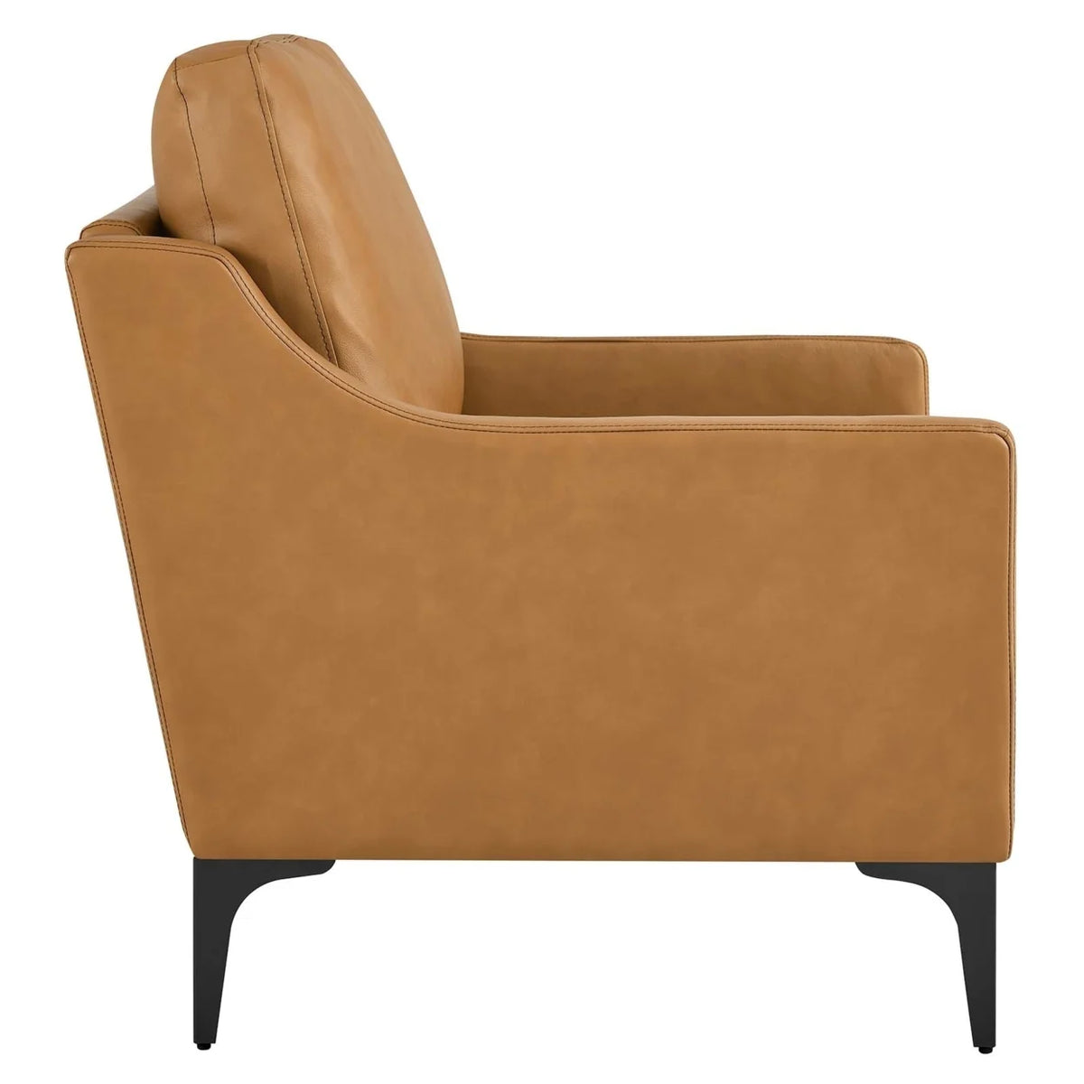 Tan Leather Armchair N118