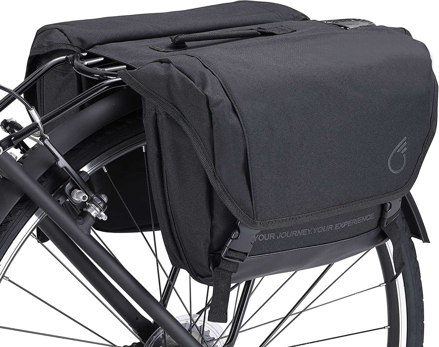 Gray Waterproof Double Sided Bicycle Pannier S969