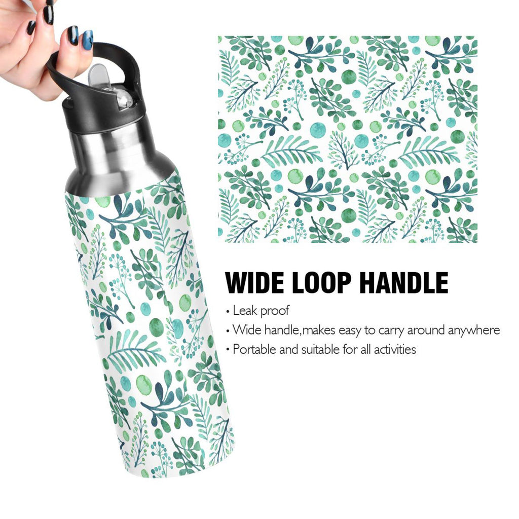 20 oz Insulated Stainless Steel Water Bottle with Straw Lid I458461