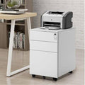 Three Drawer Mobile Metal Lockable File Cabinet Under Desk Y885