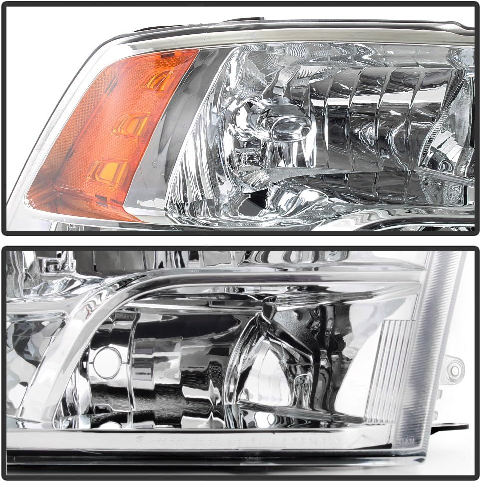 2009-2018 Dodge Ram 1500 2500 3500 Factory Quad Style Headlights Headlamps Assembly w/Bulbs Set Left+Right C598168