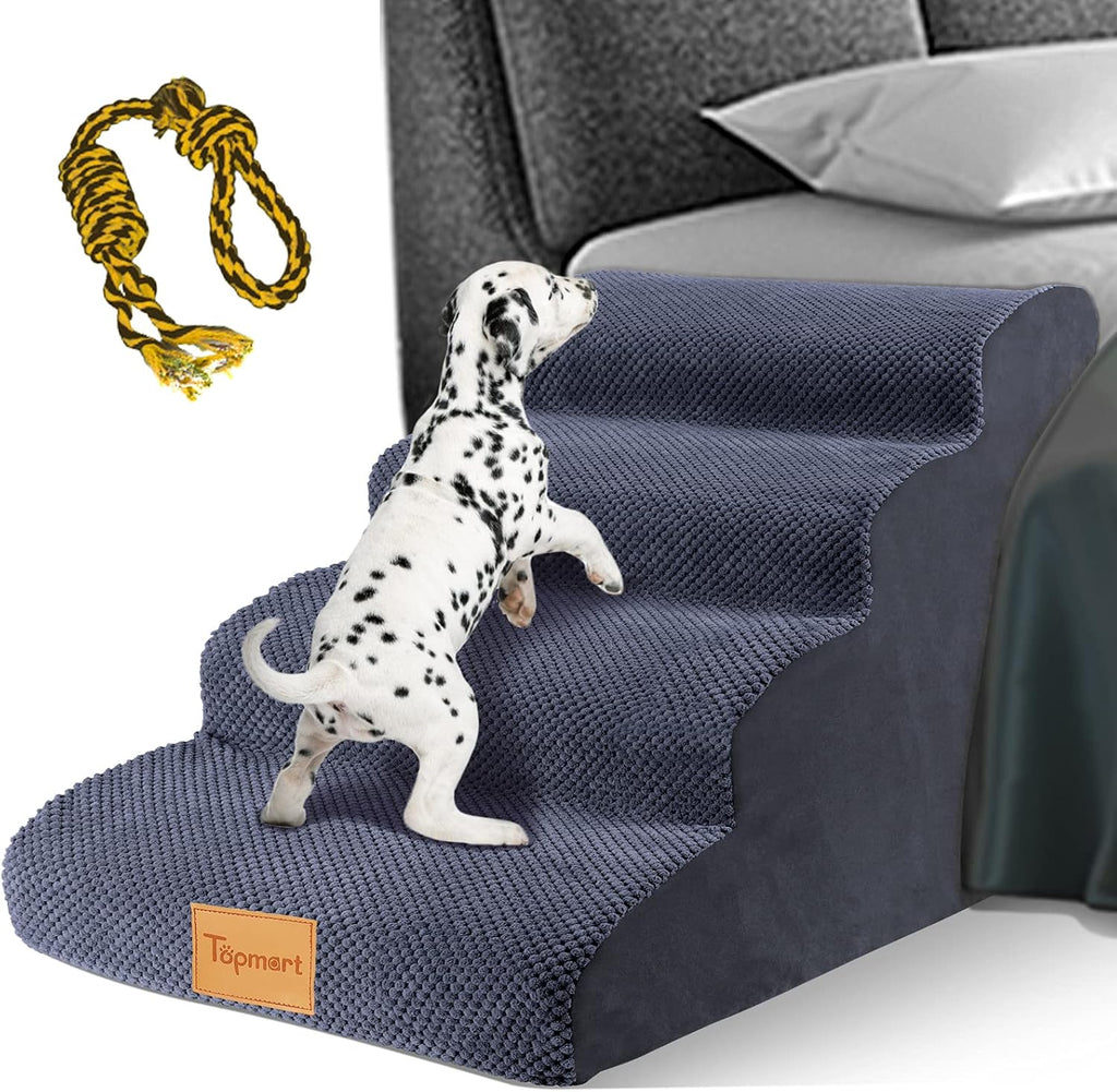 High Density Foam Dog Steps 4 Tiers, Non-Slip Pet Stairs W678