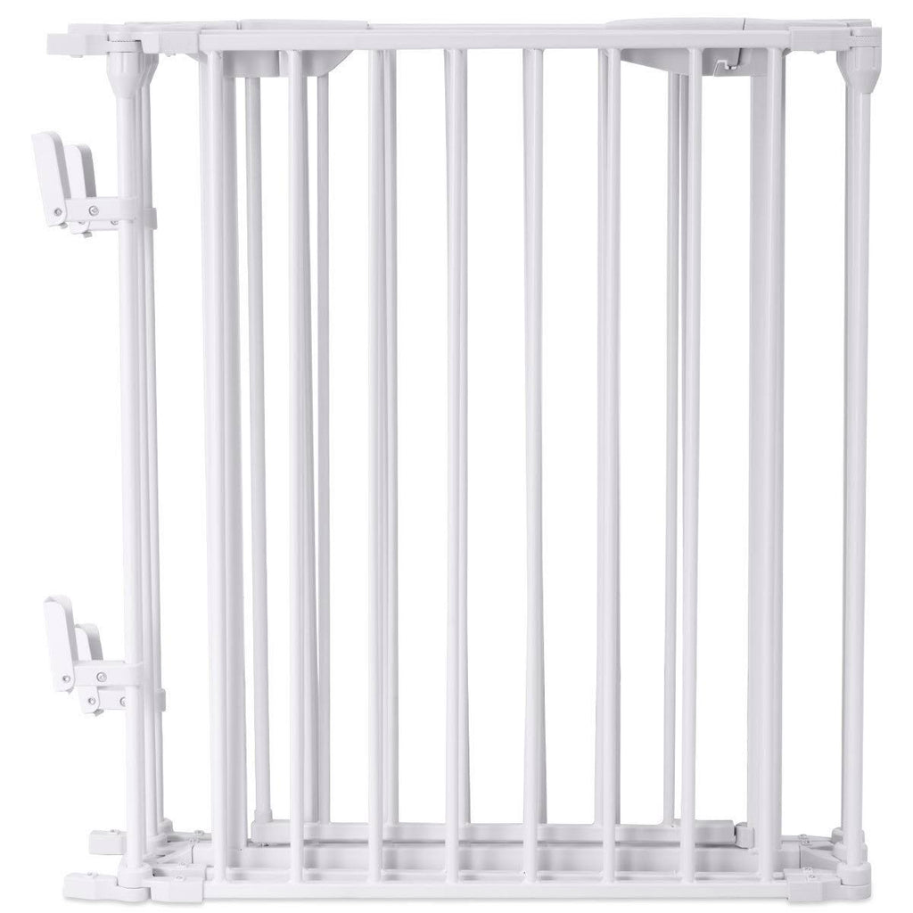 White 6 Panel Metal Playpen Barrier T21835