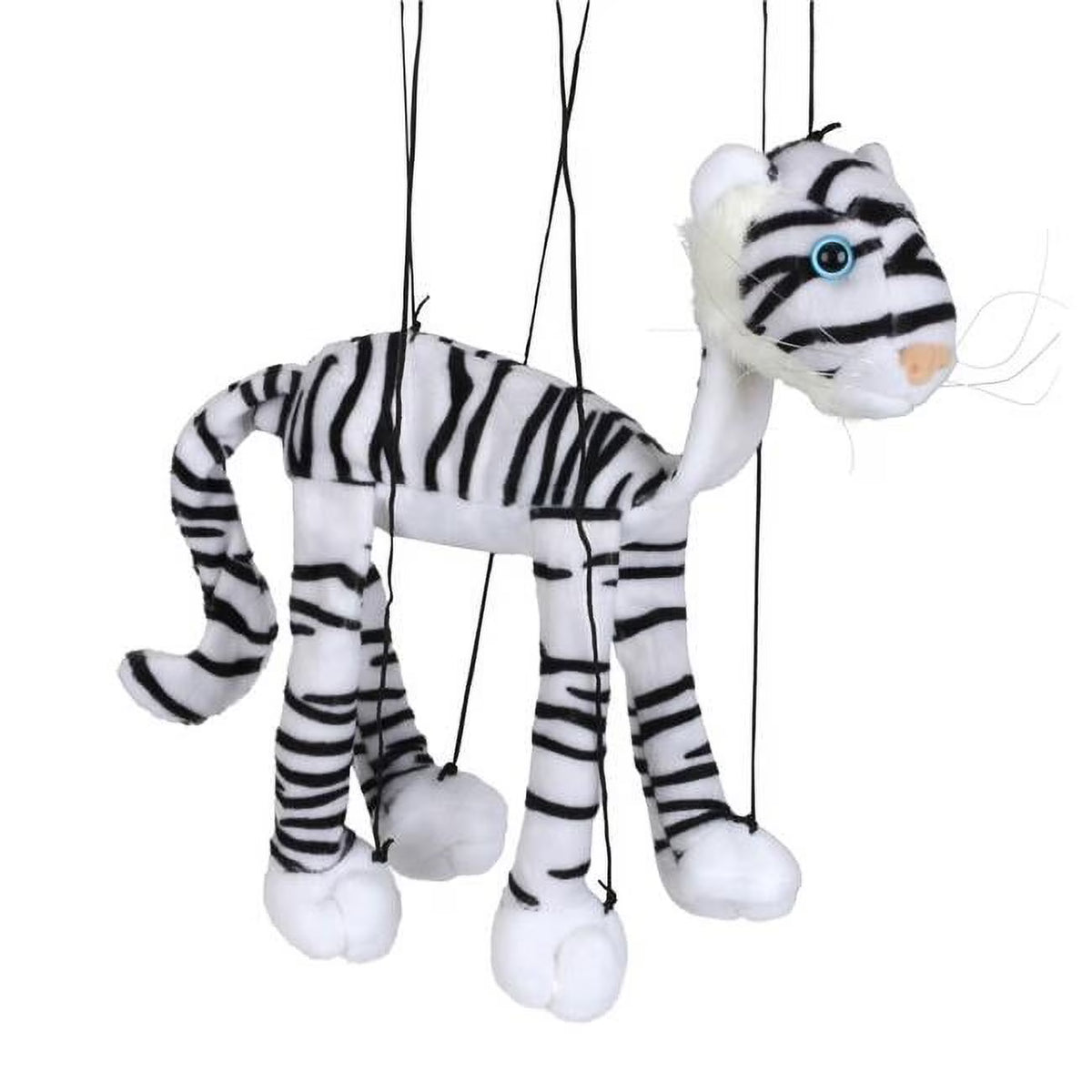 16 In. White Baby Tiger Marionette Puppet Y6580