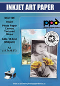 Textured Gloss Inkjet Photo Paper Canvas 64lb. 10.9mil 260Gsm A3 J5445