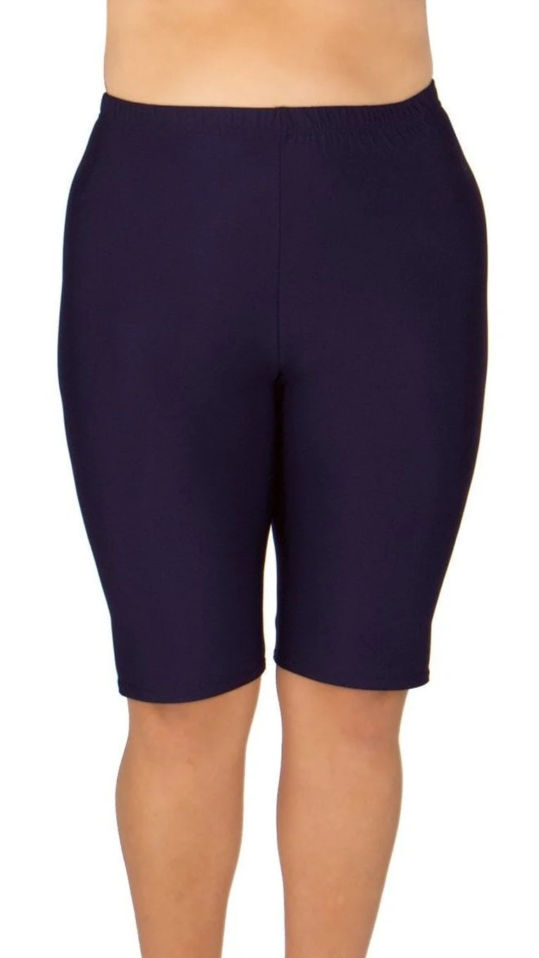 Navy Plus-Size Long Swim Shorts 2X J70676
