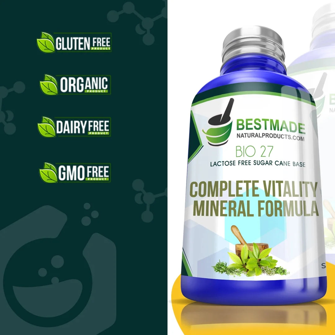 Lactose-Free Complete Vitality Mineral Formula Bio27 (300 pellets) F38093