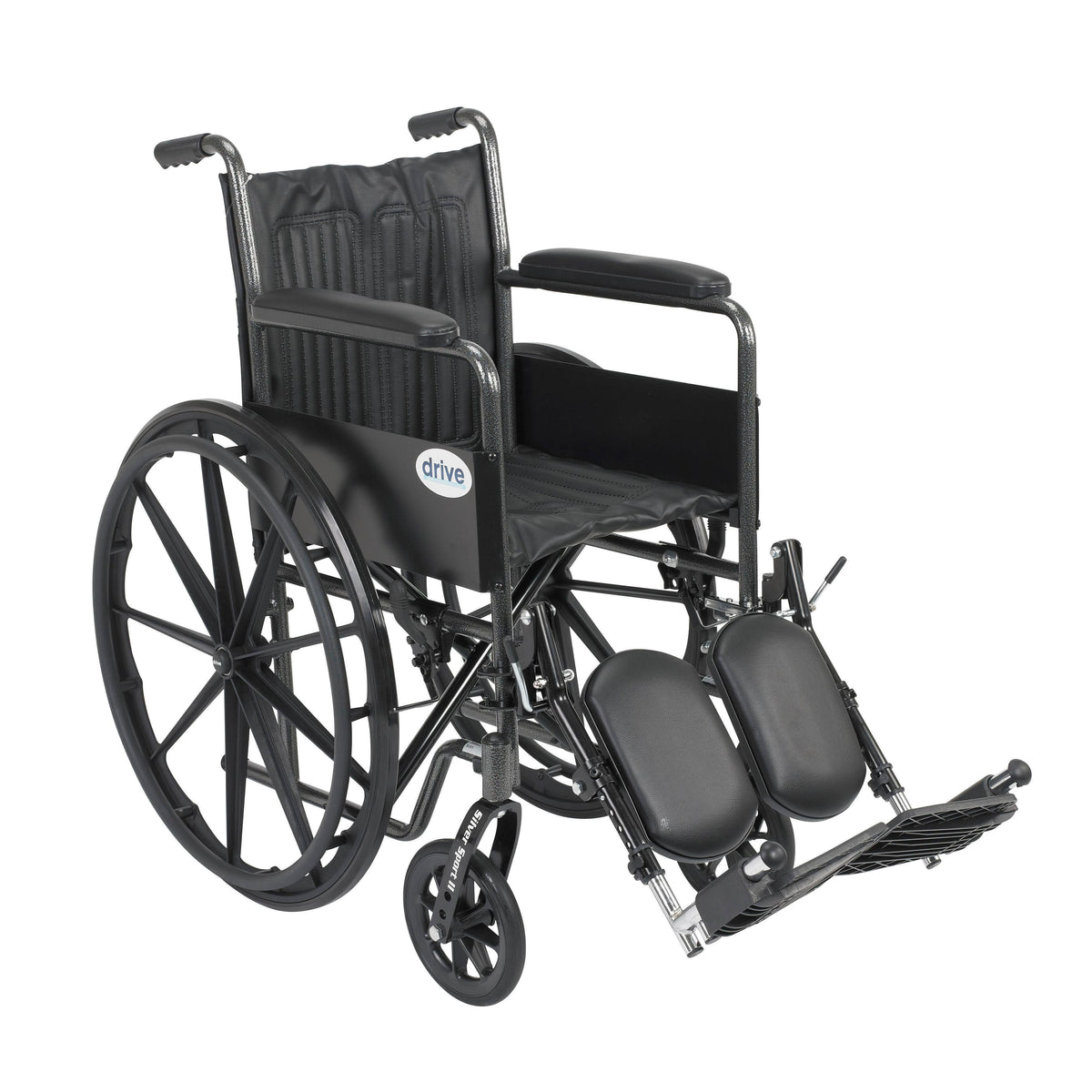 Silver Sport 2 Wheelchair Detachable Full Arms Elevating Leg Rests 16x22 Seat M468989