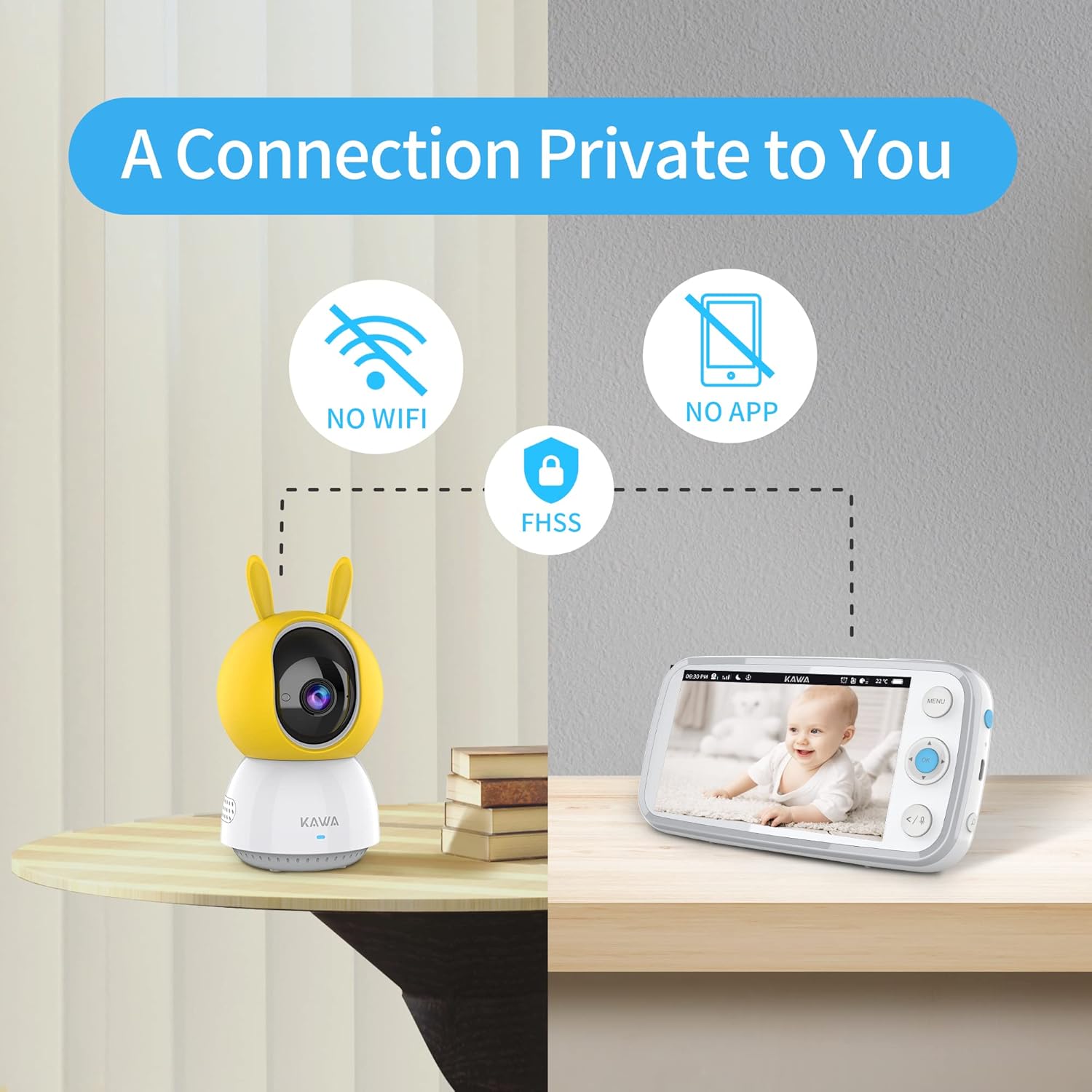 5 720P HD Video Baby Monitor with Night Vision and 2-Way Audio Q560
