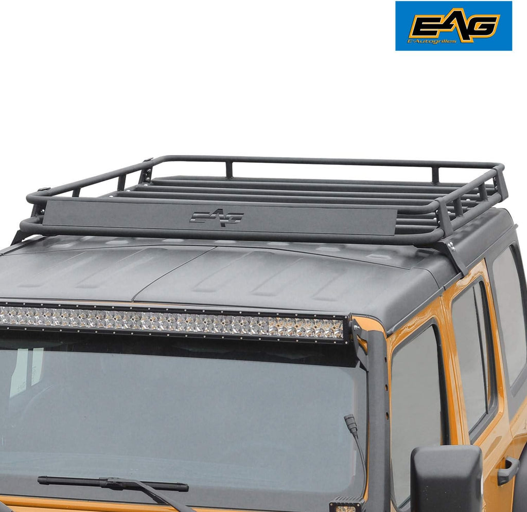 Black Steel Roof Cargo Basket Rack M80395