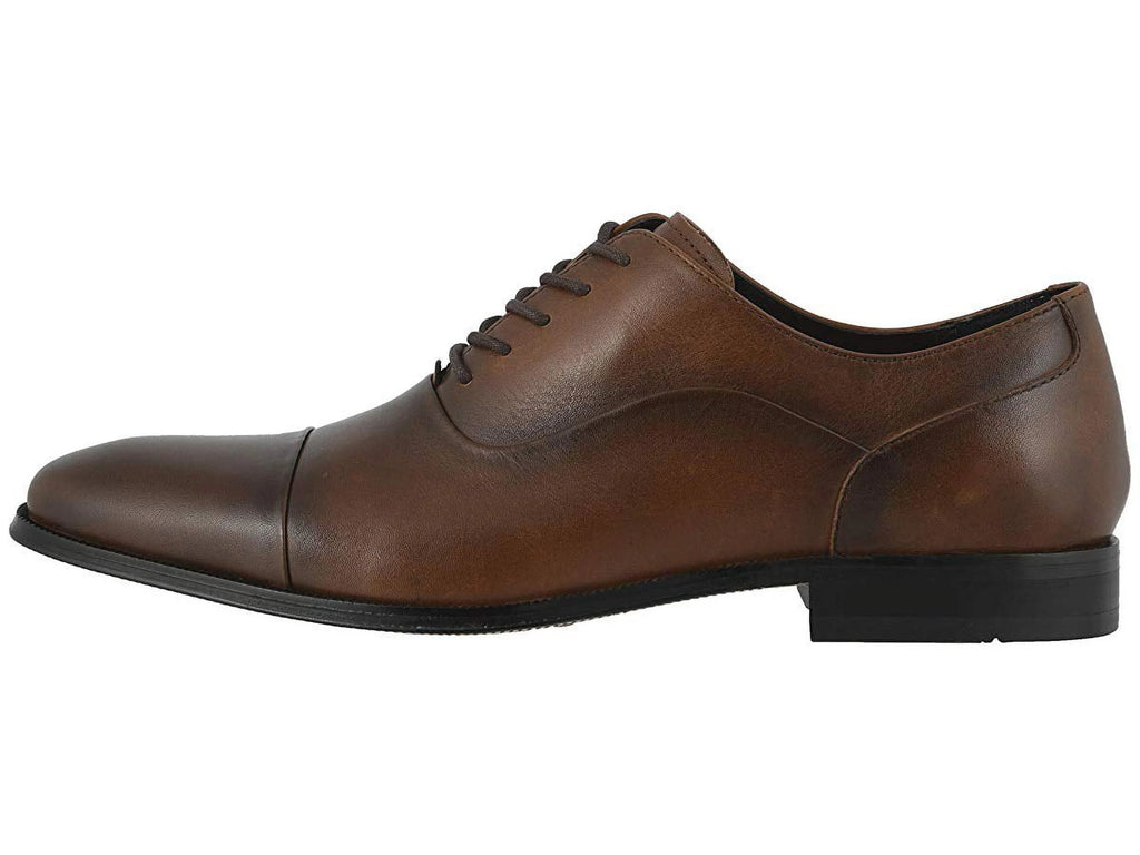 Cognac Cap Toe Oxford Shoes Z429