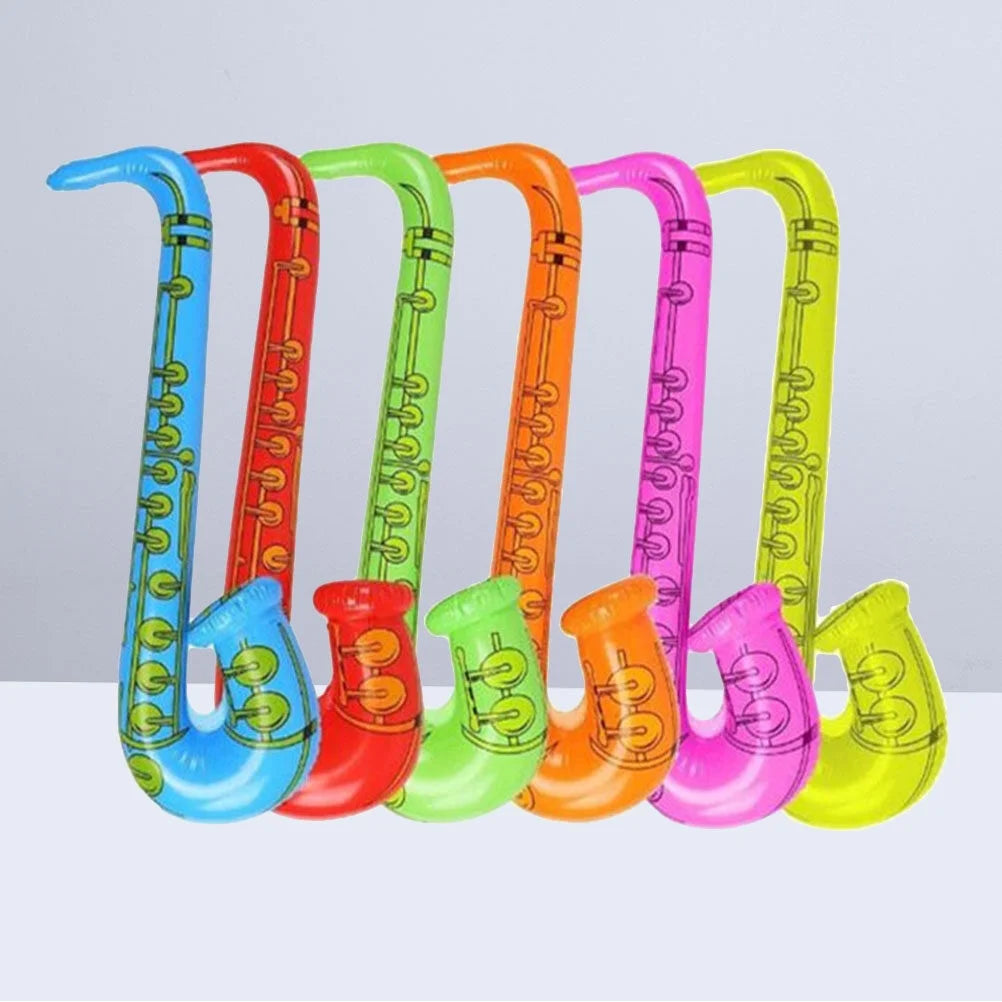 6PCS Inflatable Musical Instruments Sax Toy O7052