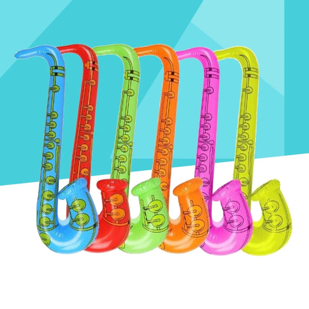 6PCS Inflatable Musical Instruments Sax Toy O7052