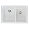 Granite 33-in Drop-In Kitchen Sink in Cafe Latte P473