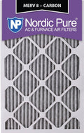 20x25x1 MERV 8 Pleated Carbon Air Filters 12 Pack X300