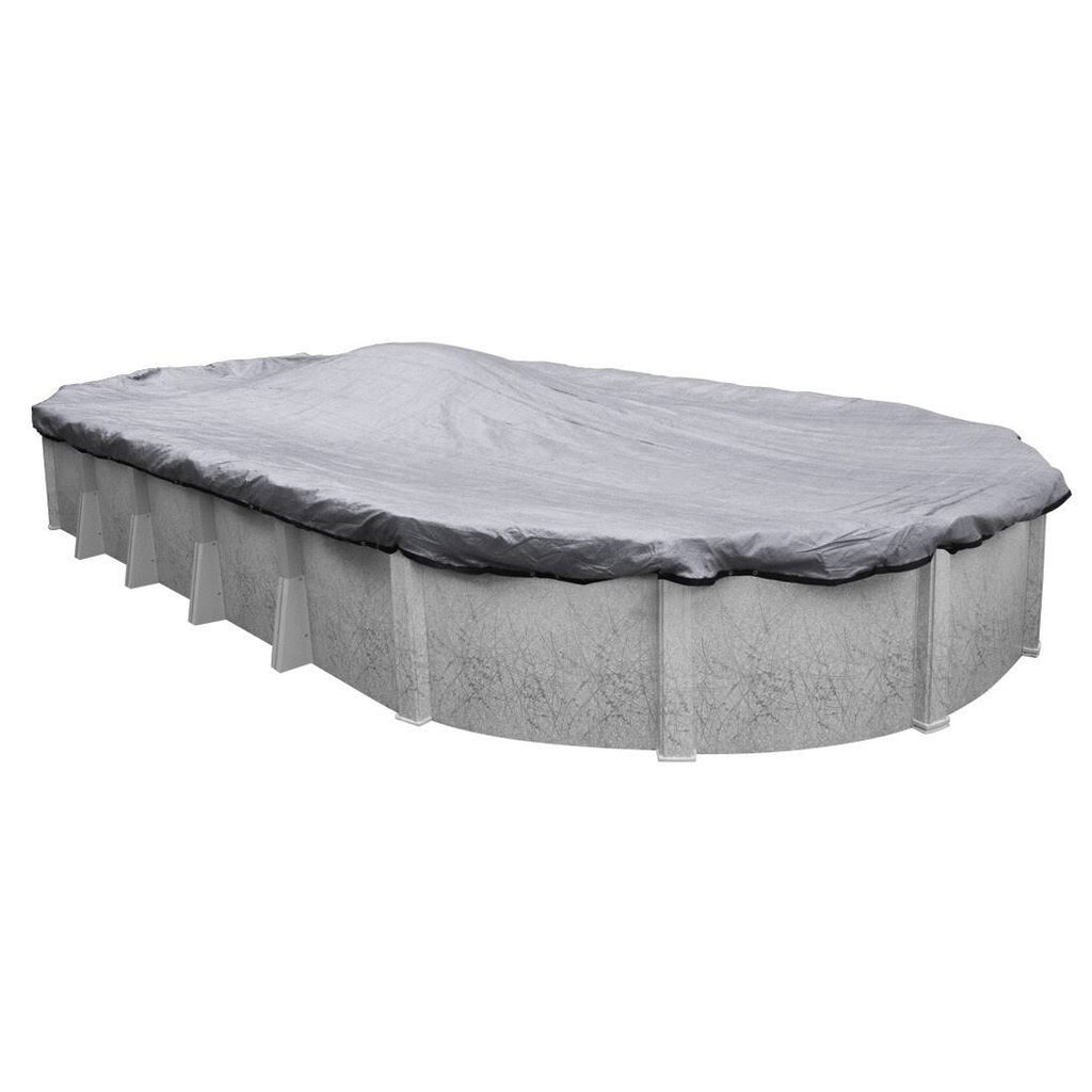 Black Oval Winter Pool Cover I83378