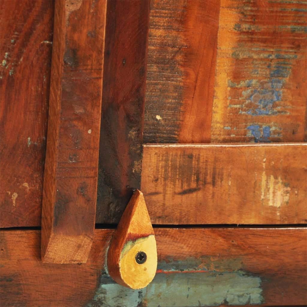 Reclaimed Solid Wood Cabinet with 2 Doors O407489