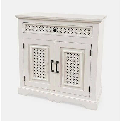 Antique White 2 Door Accent Cabinet J809734